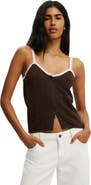 Cotton On Women's Knit Button Through Cami