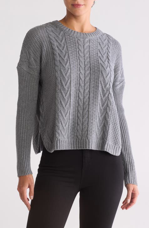 Boxy Cable Stitch Sweater