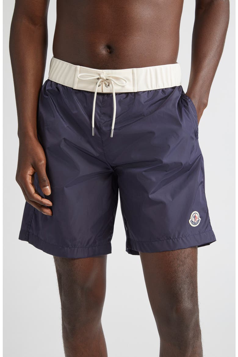 Logo Patch Swim Trunks, Main, color, INKLING