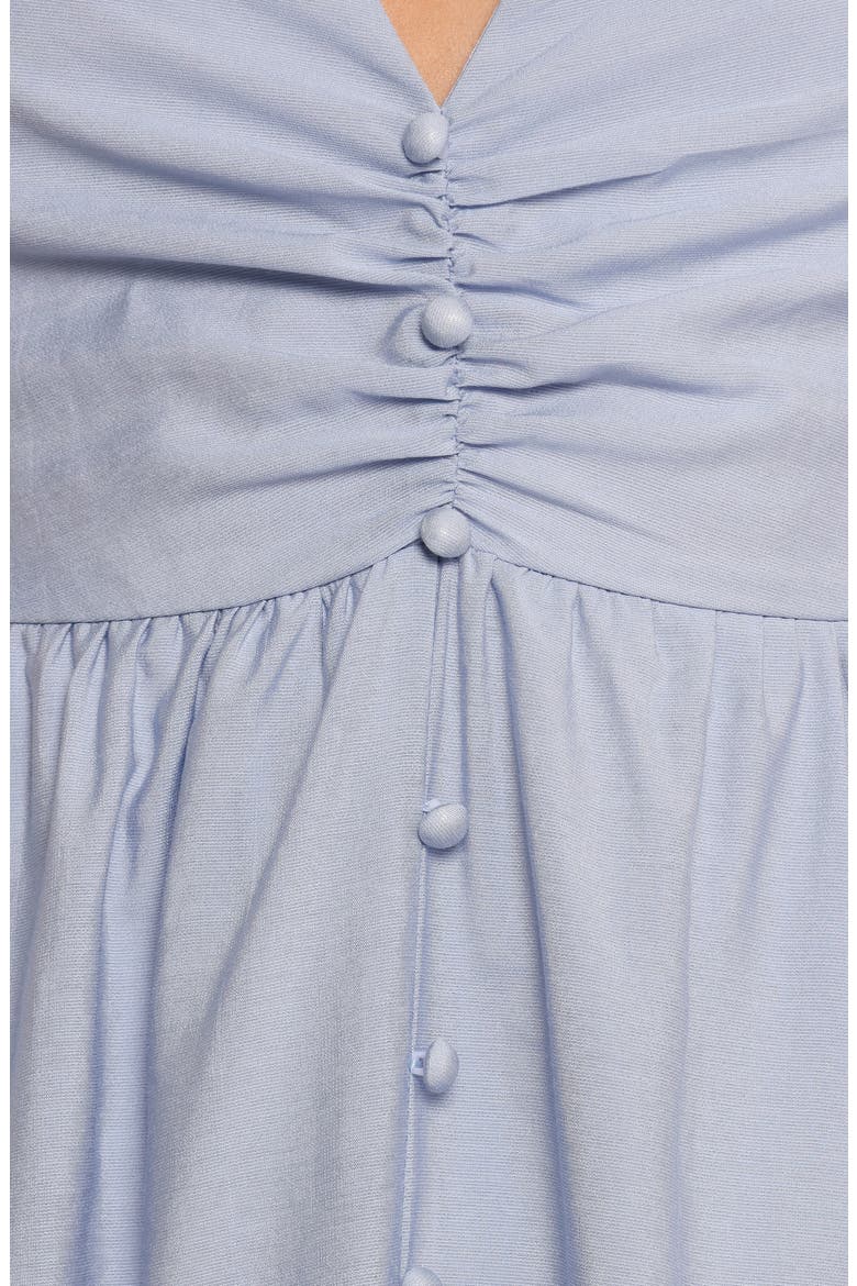 Charley Puff Sleeve Poplin Midi Dress, Alternate, color, BLUE