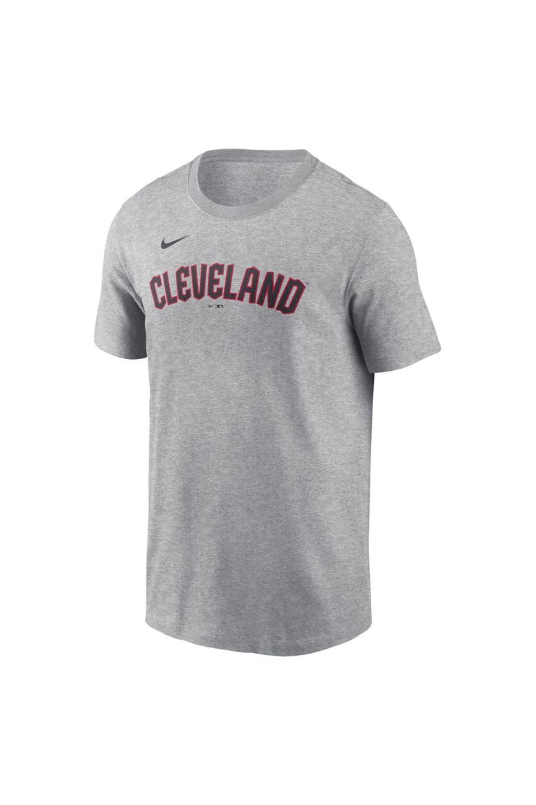 Men's Nike Shane Bieber Gray Cleveland Guardians Fuse Name & Number T-Shirt, Alternate, color, Gray