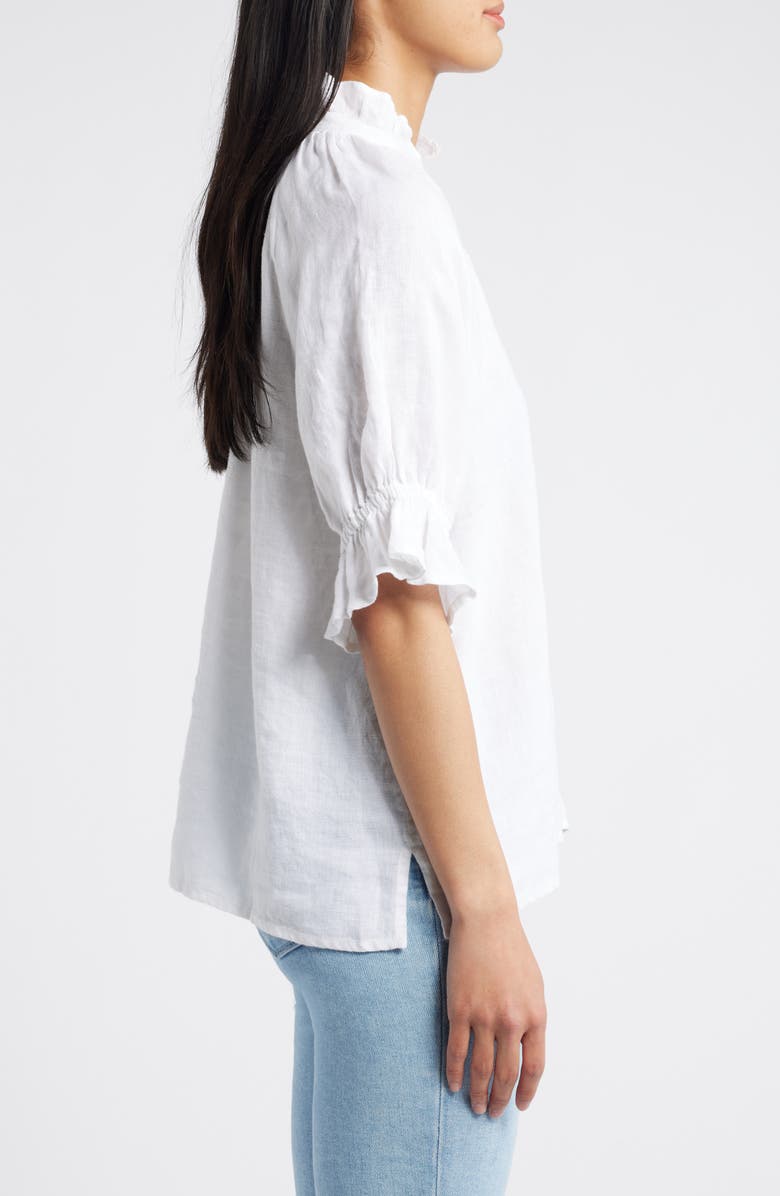 Tommy Bahama Coastalina Embellished Linen Popover Top, Alternate, color, 