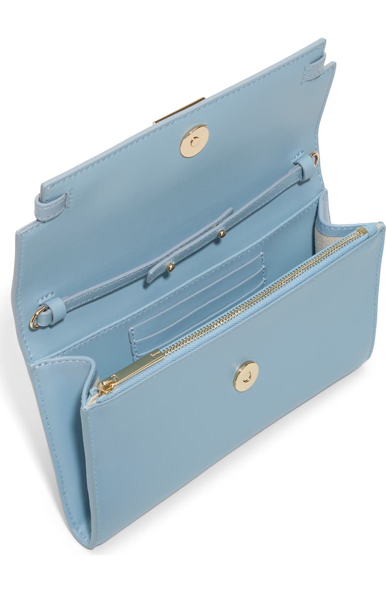 Ted Baker Jean Wallet on a Chain, Alternate, color, Slate Blue