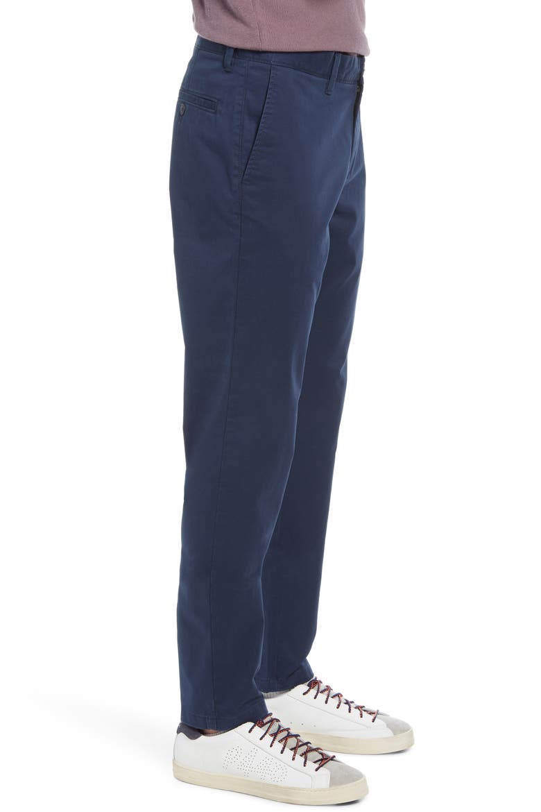 Skinny Fit Stretch Chino Pants, Alternate, color, NAVY ECLIPSE