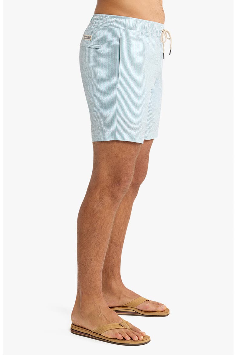 The Bayberry Medallion Print Water Repellent Swim Trunks, Alternate, color, SEAPINE SEERSUCKER