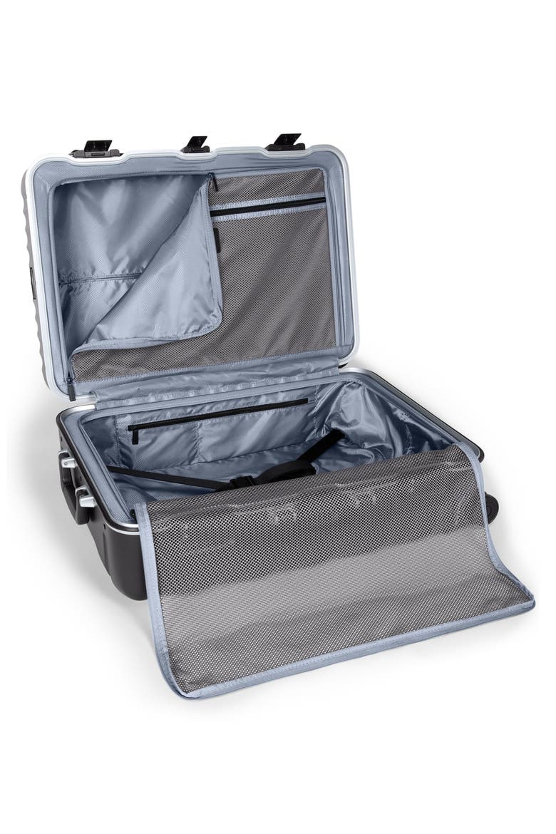 19 Degree Frame Medium Expandable Checked Luggage, Alternate, color, BLACK TEXTURE