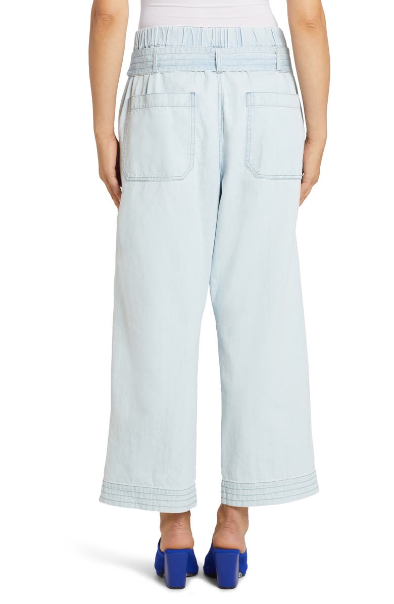 Stella McCartney Belted Wide Leg Jeans, Alternate, color,