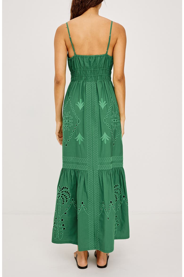 Blair Sleeveless Tiered Maxi Dress, Alternate, color, CLOVER