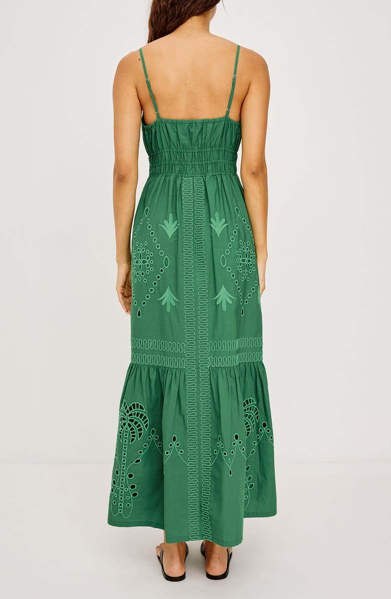 Rails Blair Sleeveless Tiered Maxi Dress, Alternate, color, Clover