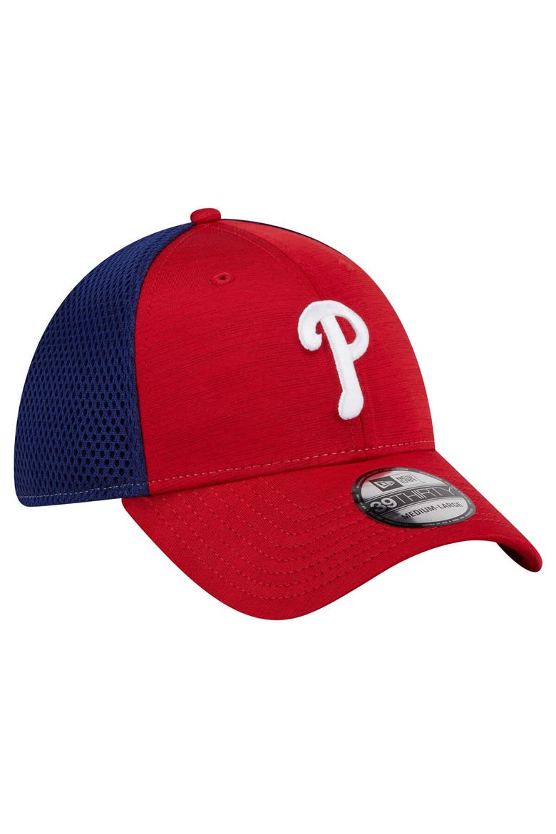 Men's New Era Red Philadelphia Phillies Neo 39THIRTY Flex Hat, Alternate, color, Red