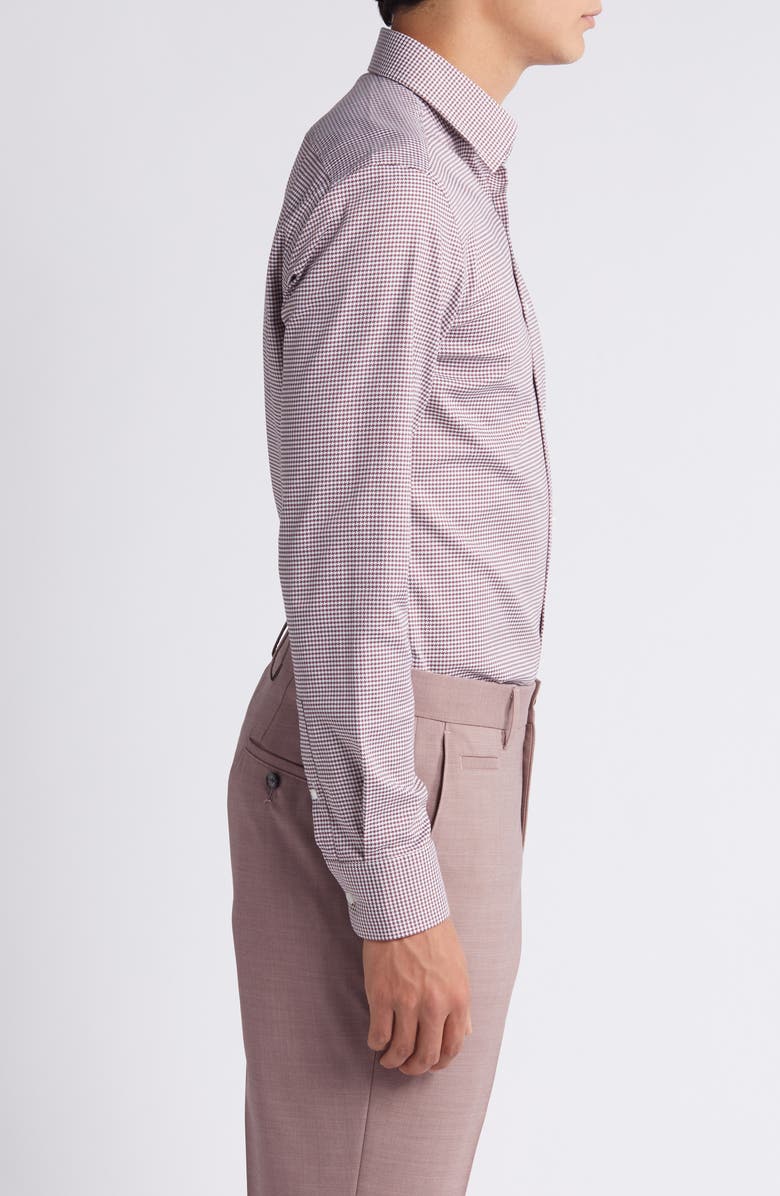 BOSS Hank Kent Stripe Stretch Dress Shirt, Alternate, color, Open Red