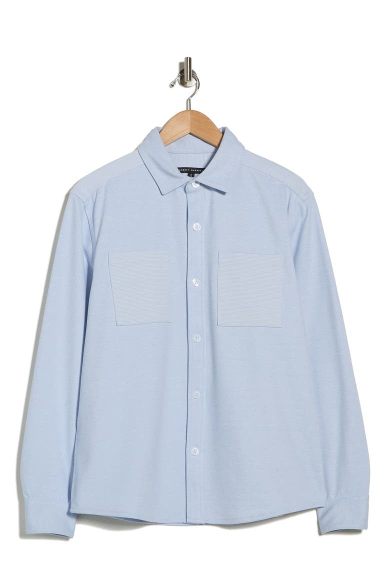 Fegan Long Sleeve Overshirt, Alternate, color, LIGHT BLUE