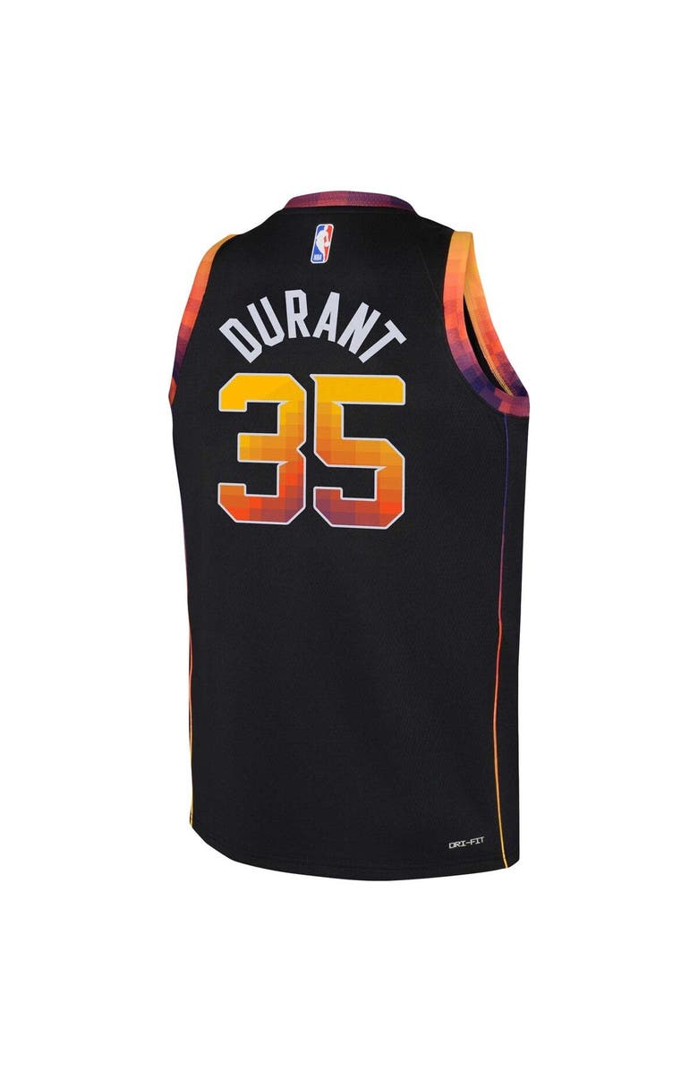 Jordan Brand Youth Jordan Brand Kevin Durant Black Phoenix Suns 2022/23 Swingman Jersey - Statement Edition, Alternate, color, 