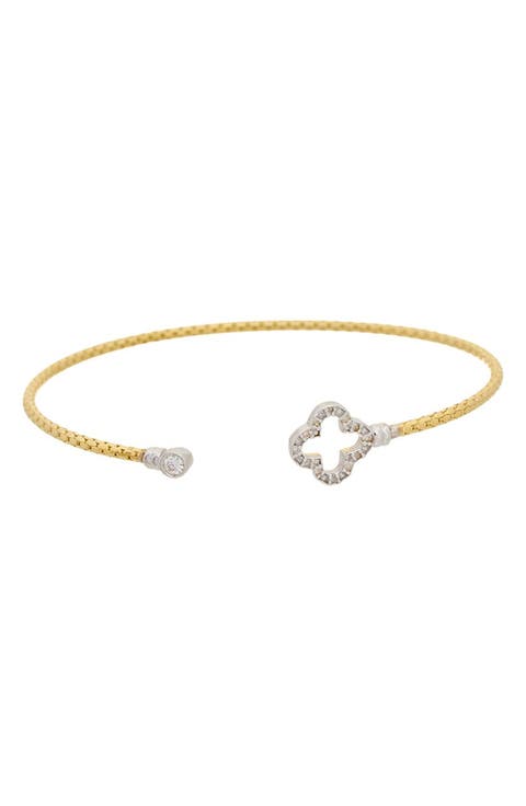 Diamond Mesh Cuff Bangle