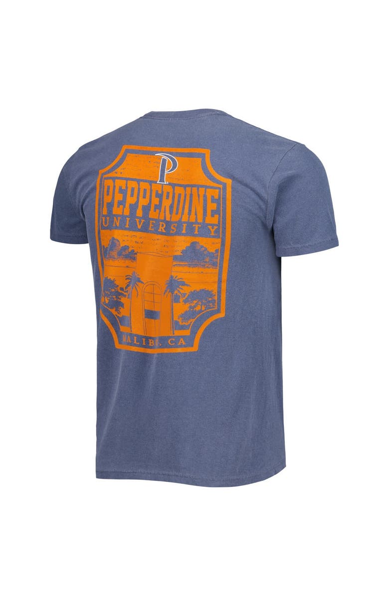 IMAGE ONE Men's Navy Pepperdine Waves Logo Campus Icon T-Shirt, Alternate, color, Navy