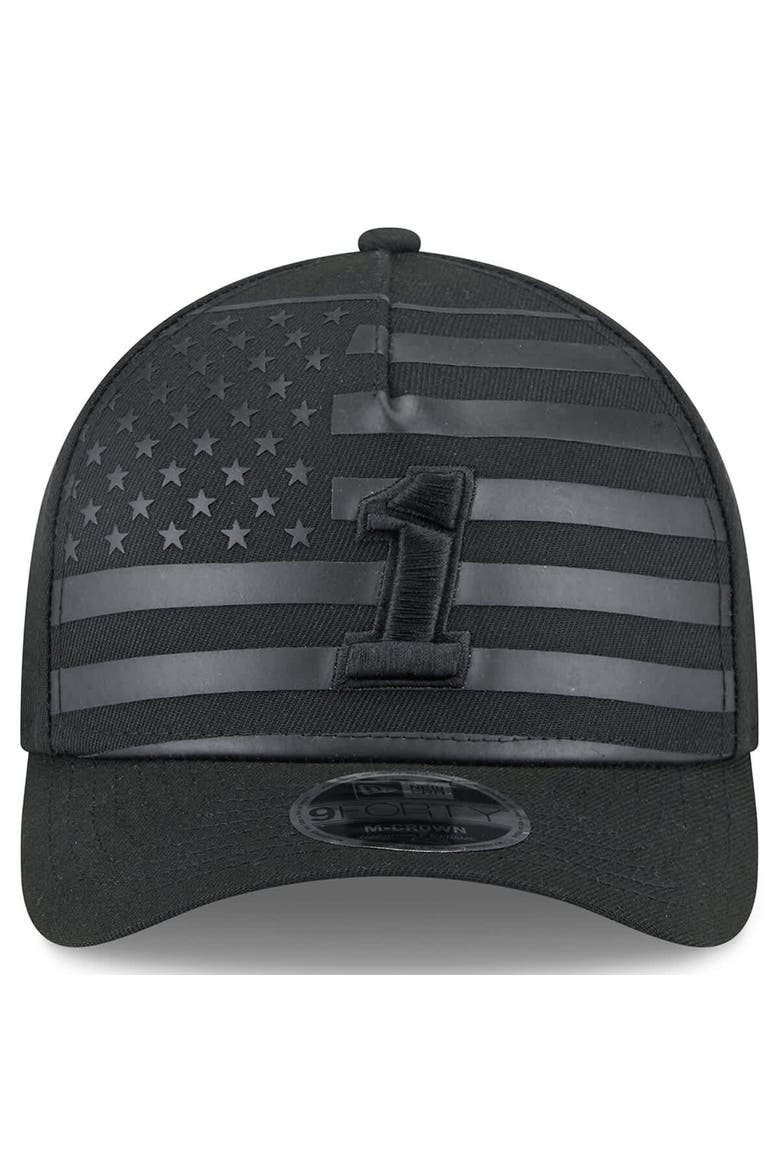 Men's New Era Black Ross Chastain American Flag 9FORTY M-Crown A-Frame Adjustable Hat, Alternate, color, Black