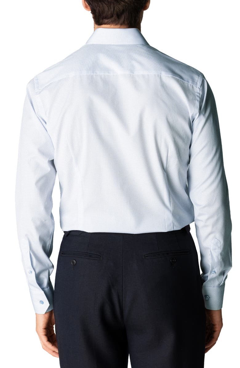 Eton Slim Fit Micro Print Dress Shirt, Alternate, color, 