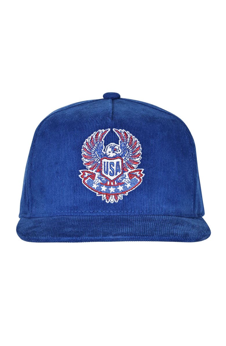 Outerstuff Men's Outerstuff  Royal USMNT FIFA World Cup 2026 Corduroy Snapback Hat, Alternate, color, Royal