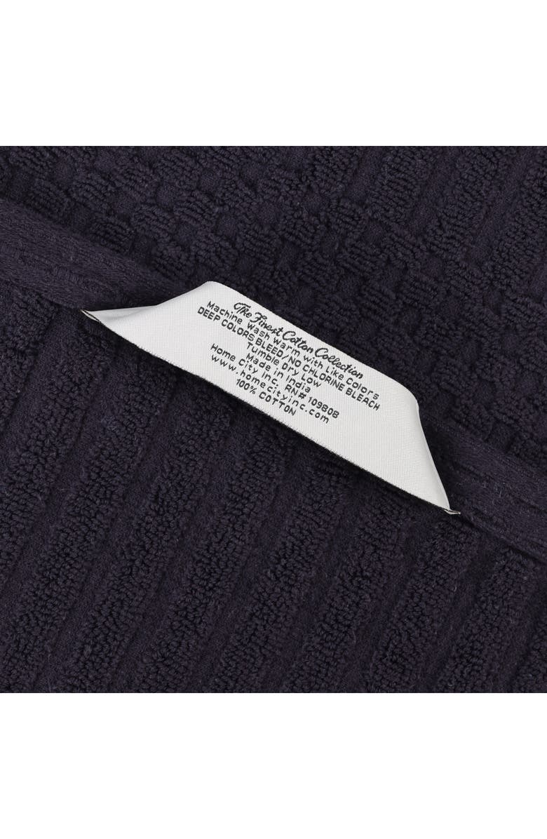 Superior Soho 3-Piece Rib Cotton Bath Towel Set, Alternate, color, Black