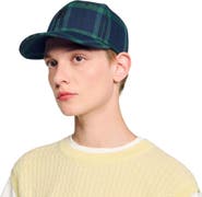 SANDRO Checked cap