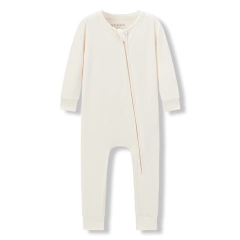 Luxe Solid Zipper Pajama (Baby)