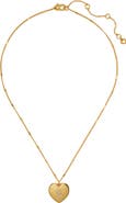 Kate Spade New York crystal initial heart locket necklace