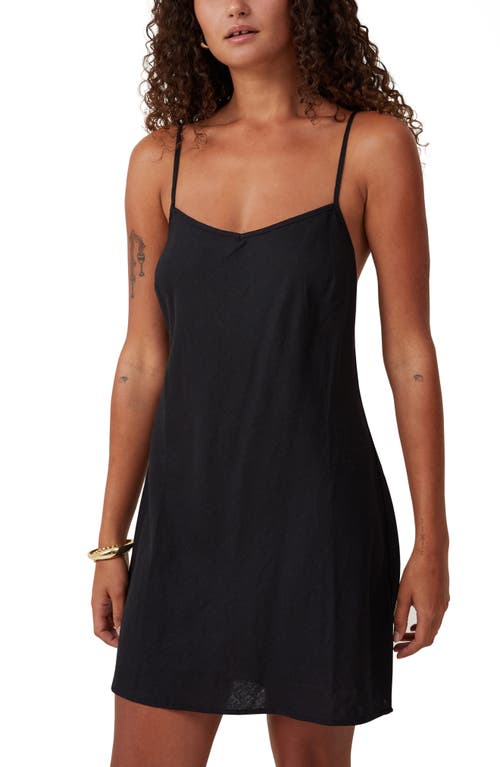 Shop Cotton On Haven V-neck Minidress In Black