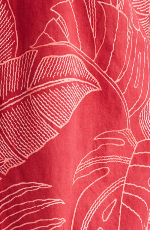 Tommy Bahama Sport Vine Line Short Sleeve Button-up Shirt In Red