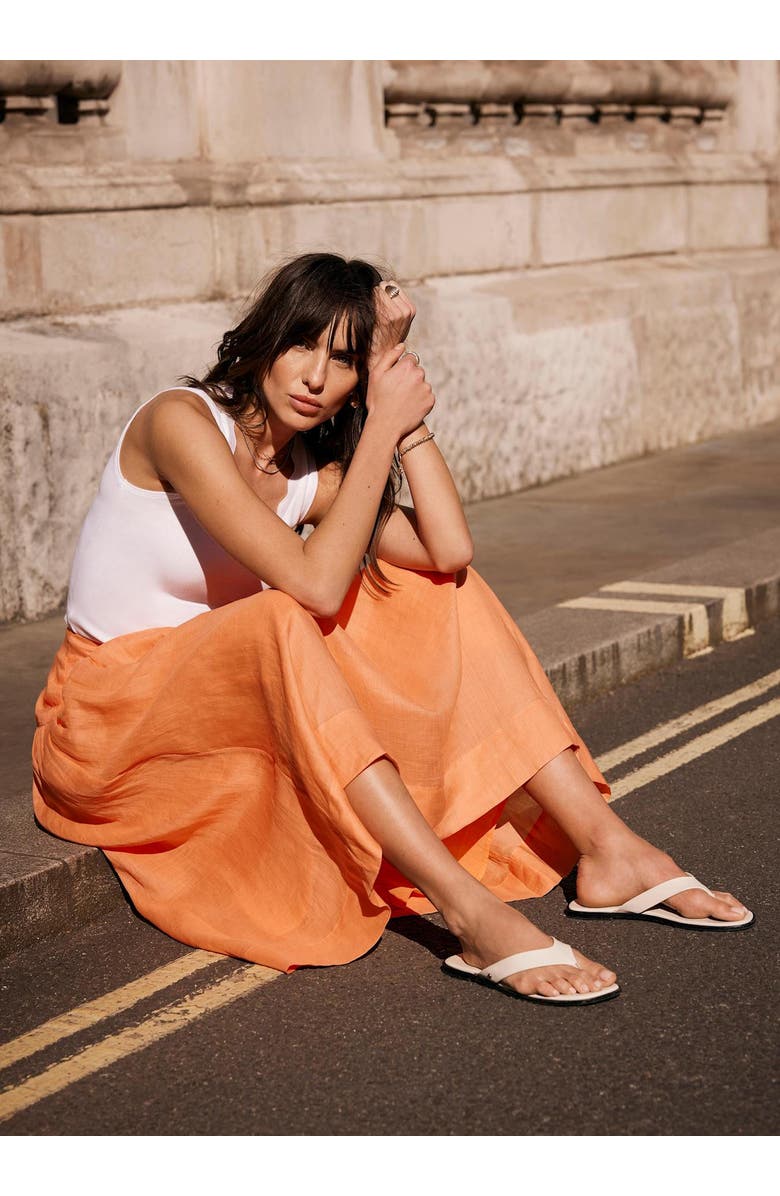 MINT VELVET Drop Waist Maxi Skirt, Alternate, color, Orange