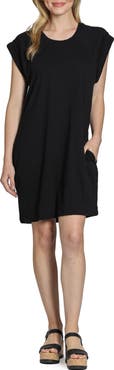 APNY Raglan Cap Sleeve Cotton Shift Dress