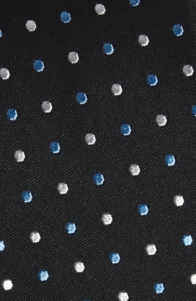 Nordstrom Kids' Berkeley Dot Silk Blend Tie, Alternate, color, Black