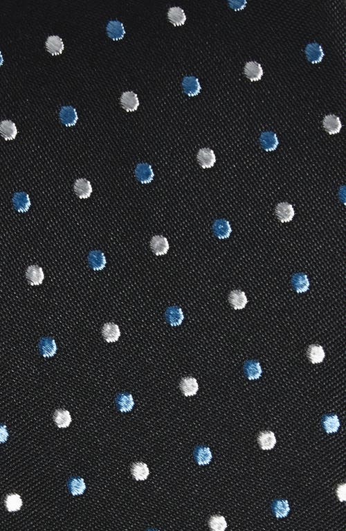 Nordstrom Kids' Berkeley Dot Silk Blend Tie In Black