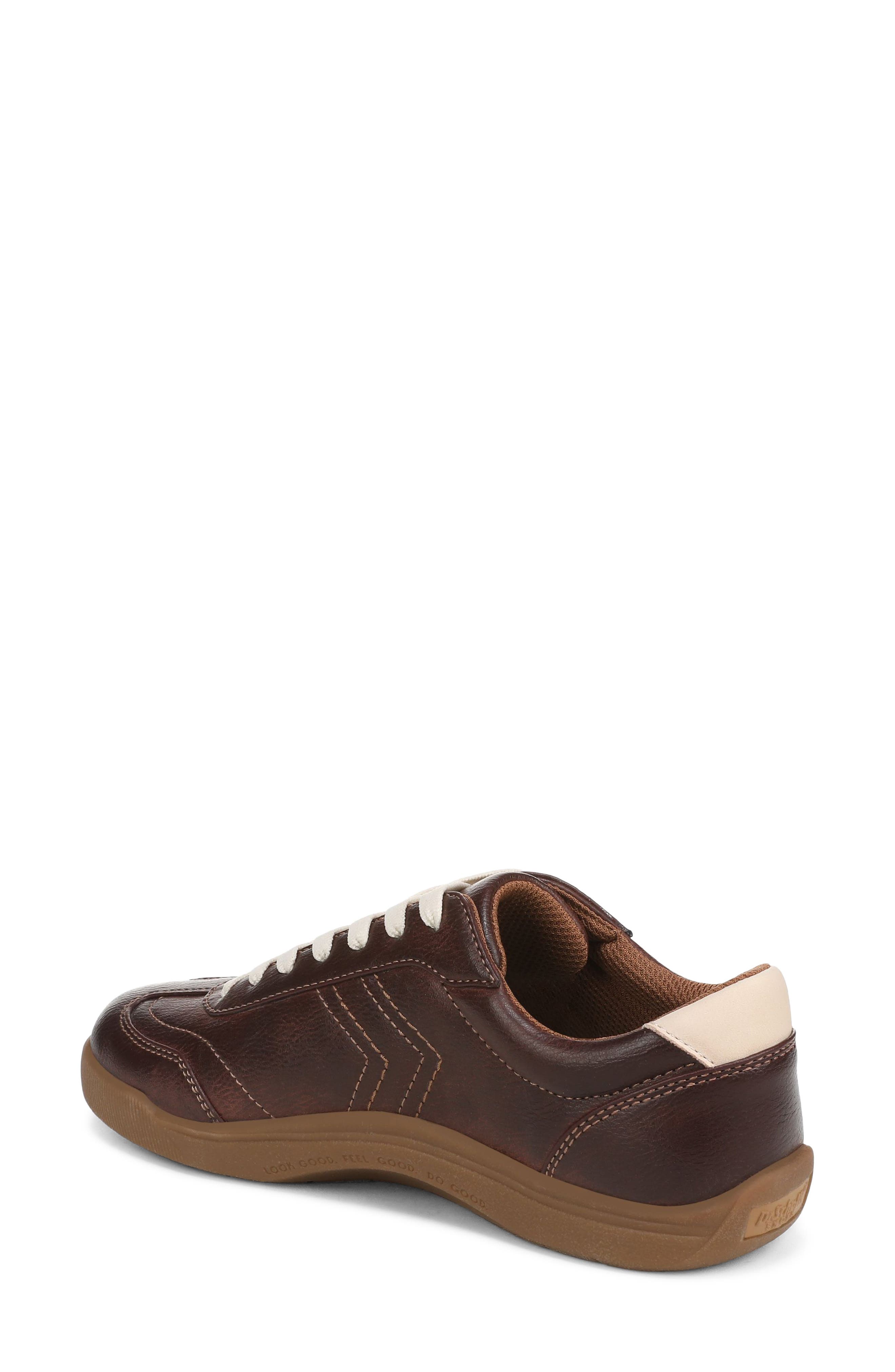 Be True Sneaker, Alternate, color, AUBURN BROWN FAUX LEATHER