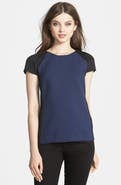 Halogen® Colorblock Mixed Media Top