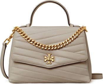 [TORY BURCH] キラ♪Kira Chevron Top-Handle Satchel Black Kira Chevron Top Handle Satchel by Tory Burch