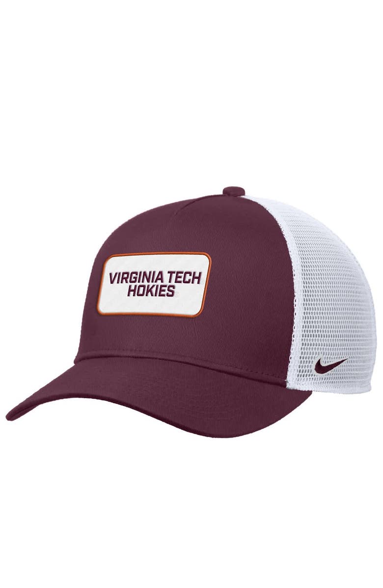 Nike Men's Nike Maroon Virginia Tech Hokies 2025 On-Field Rise Trucker Performance Adjustable Hat, Main, color, Maroon