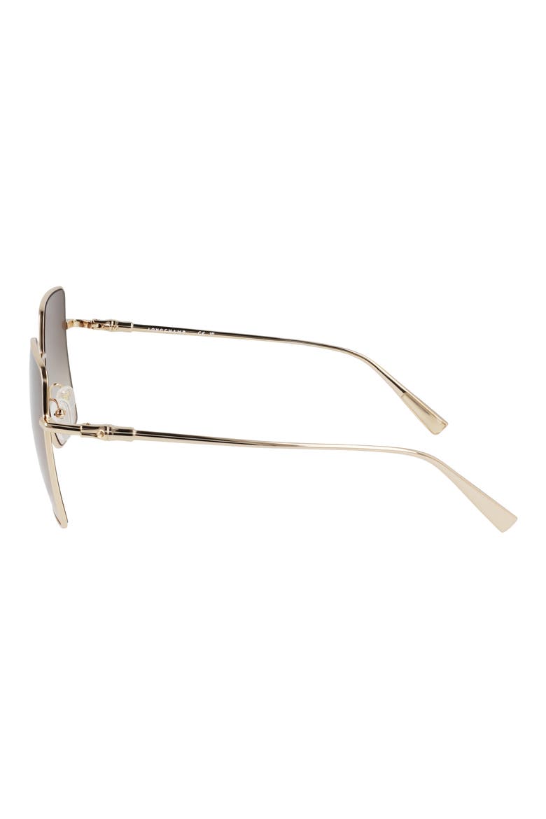Roseau 57mm Gradient Butterfly Sunglasses, Alternate, color, GOLD/ GRADIENT KHAKI