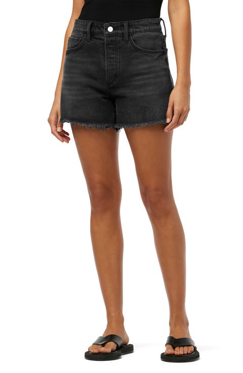 The Jessie Frayed High Waist Relaxed Denim Shorts (Finesse)