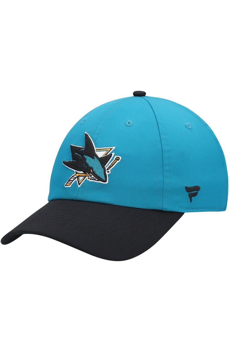 FANATICS Women's Fanatics Branded Teal San Jose Sharks Iconic Defender Adjustable Hat, Main, color,