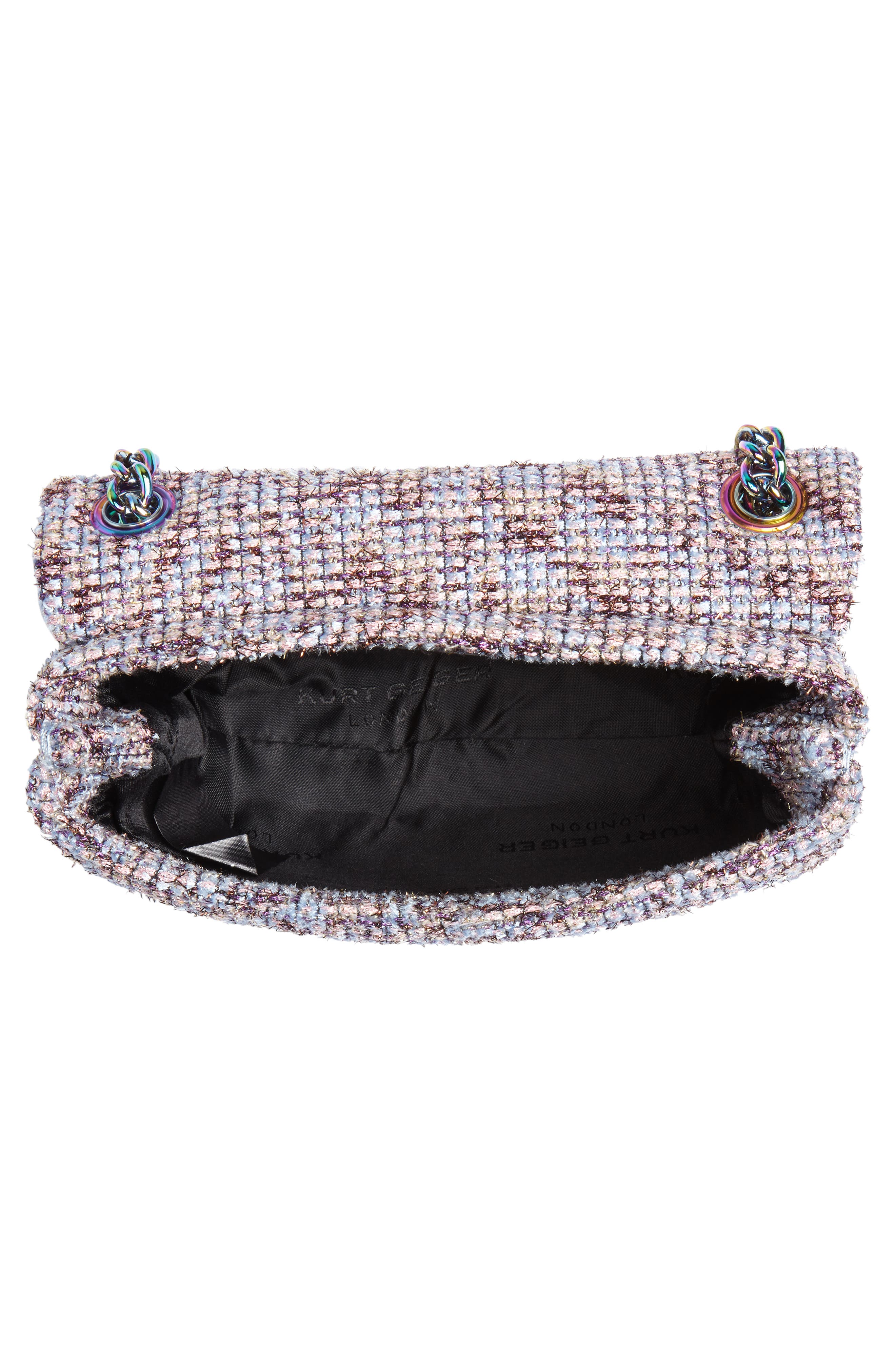 Mini Kensington Tweed Crossbody Bag, Alternate, color, PINK