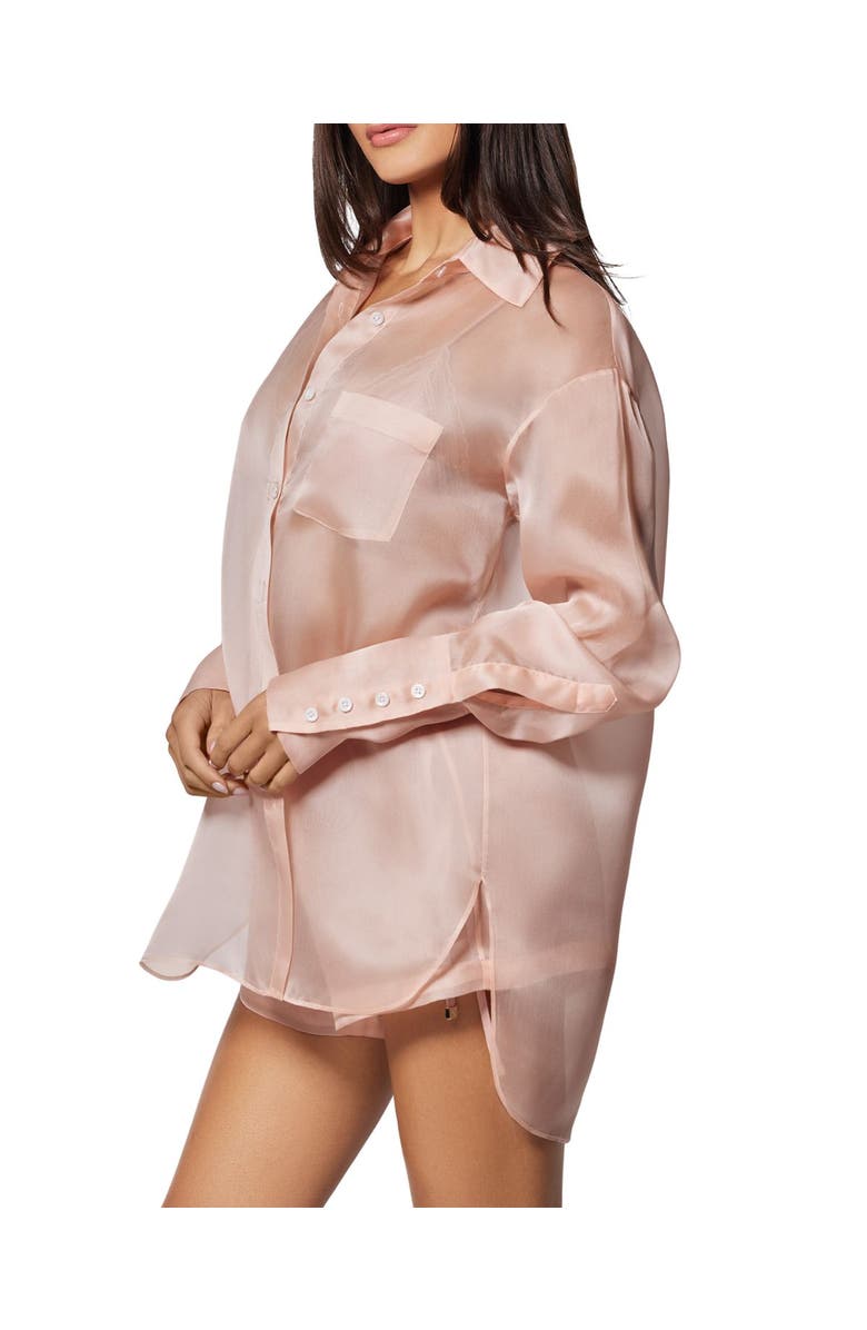 Kiki de Montparnasse Organza LS Shirt, Alternate, color, Buff