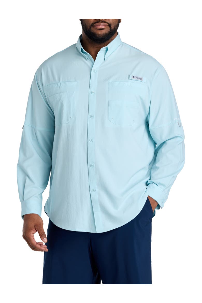 Big & Tall PFG Tamiami Sport Shirt, Alternate, color, MARINE LIGHT