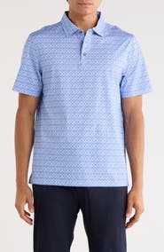 Bugatchi Victor Short Sleeve 8-Way Stretch OoohCotton® Knit Polo
