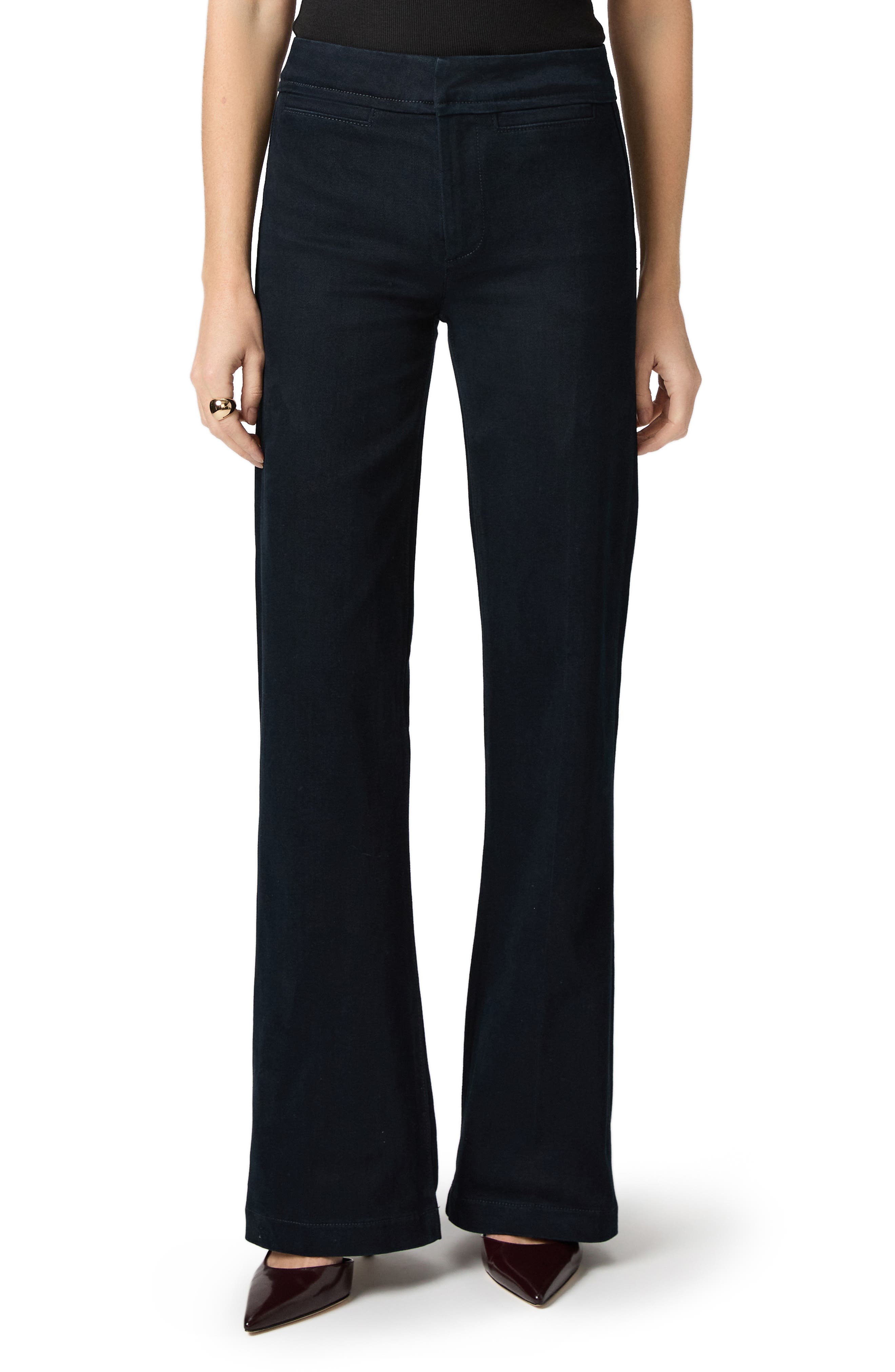 PAIGE Leenah High Waist Wide Leg Trouser Jeans