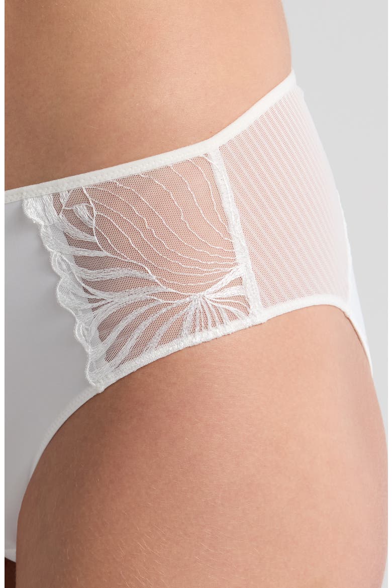 Legend Mid Rise Bikini Briefs, Alternate, color, MILK