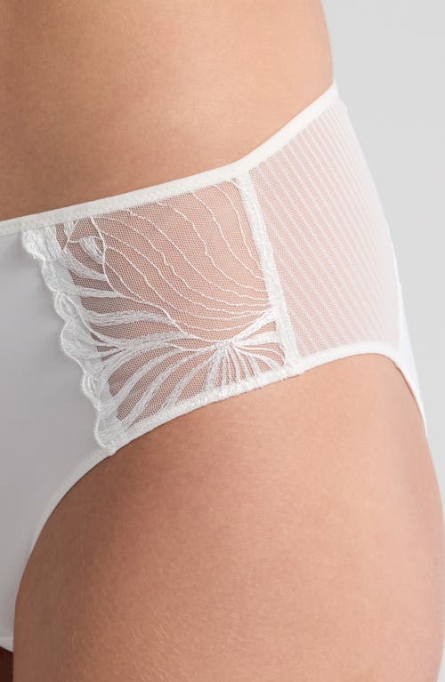 Chantelle Lingerie Legend Mid Rise Bikini Briefs In Milk