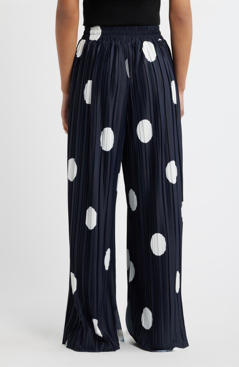 Dressed in Lala Total Knockout Plissé Dot Pants, Alternate, color,