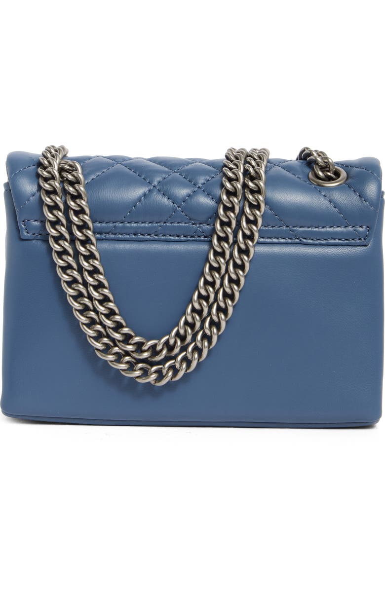 Kurt Geiger London Mini Brixton Lock Leather Shoulder Bag, Alternate, color, Blue