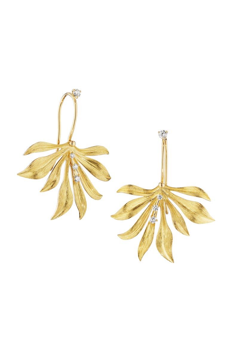Bahia Diamond Drop Earrings, Main, color, 18K YELLOW GOLD