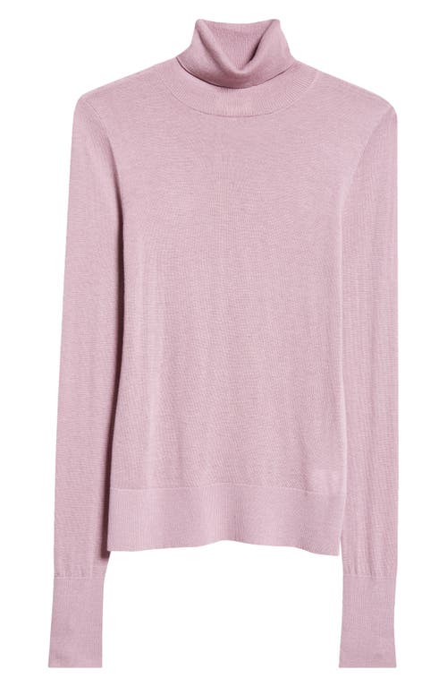 L Agence Flora Turtleneck In Wisteria/gold